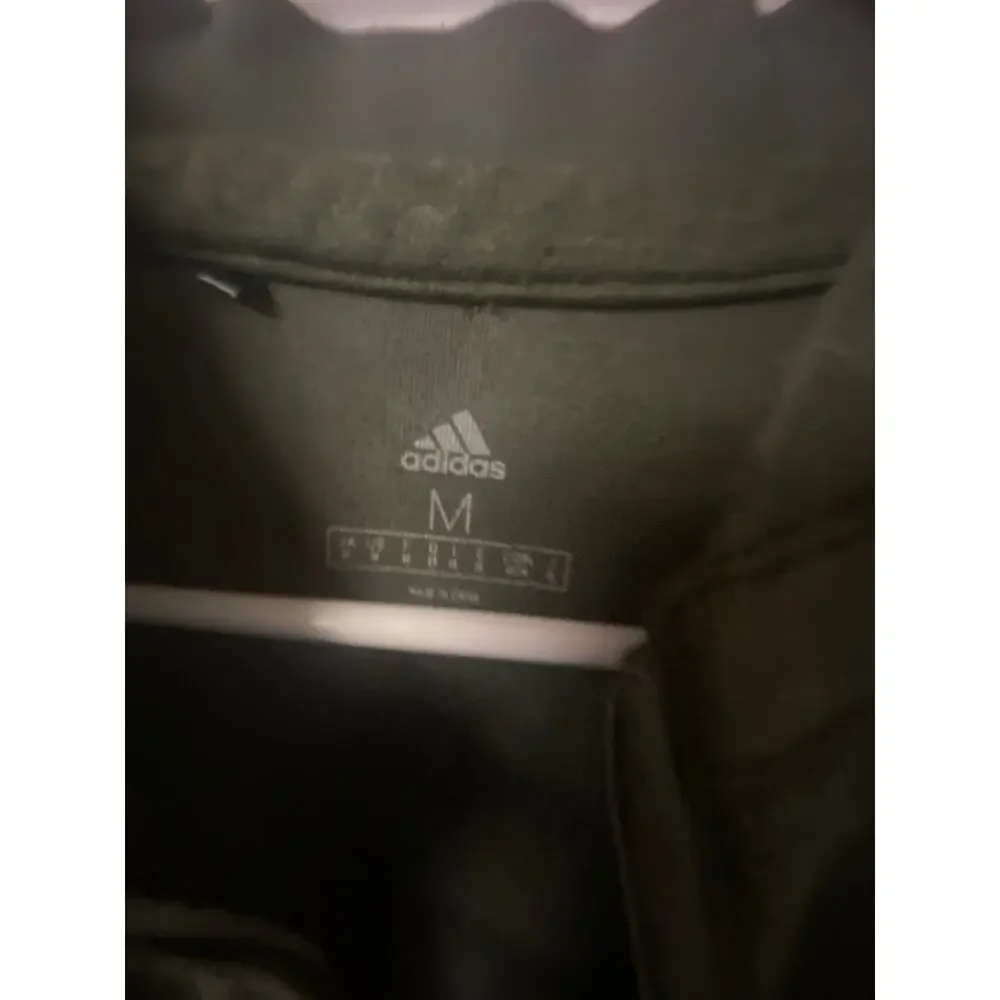 Adidas Quarter-Zip Mens dark Green pullover size Medium